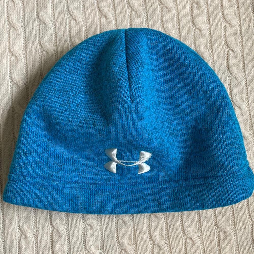 Under Armour Cold Gear Storm Beanie Hat Womens Blue